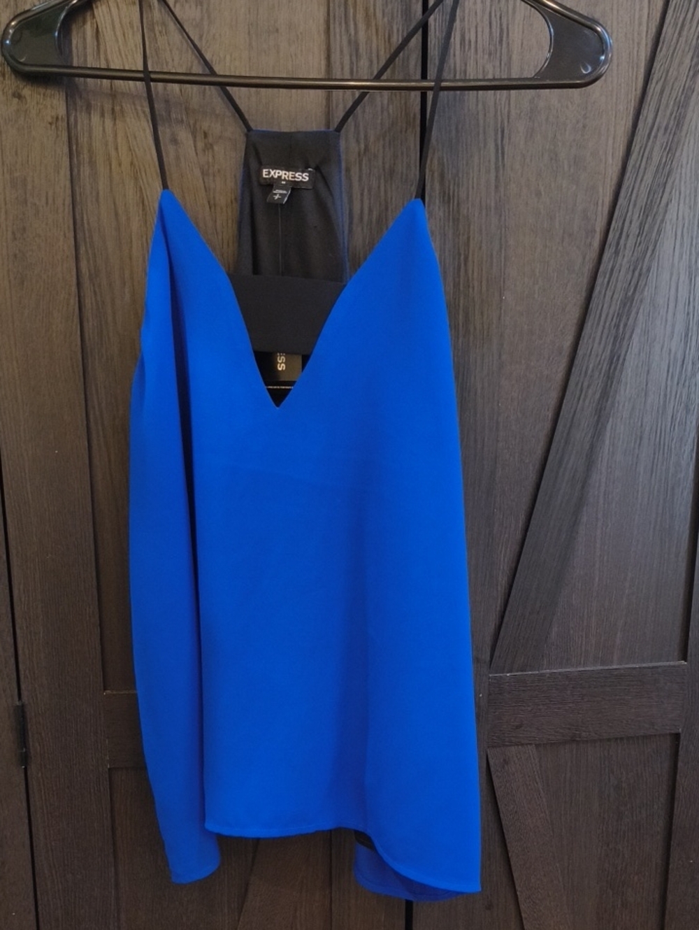 Women's Blue Spaghetti Strap Shirt
